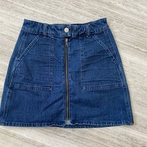 Madewell denim skirt